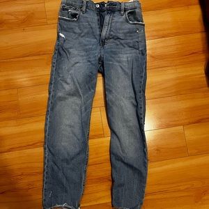 Abercrombie and Fitch The Ankle Straight Ultra High Rise Jeans